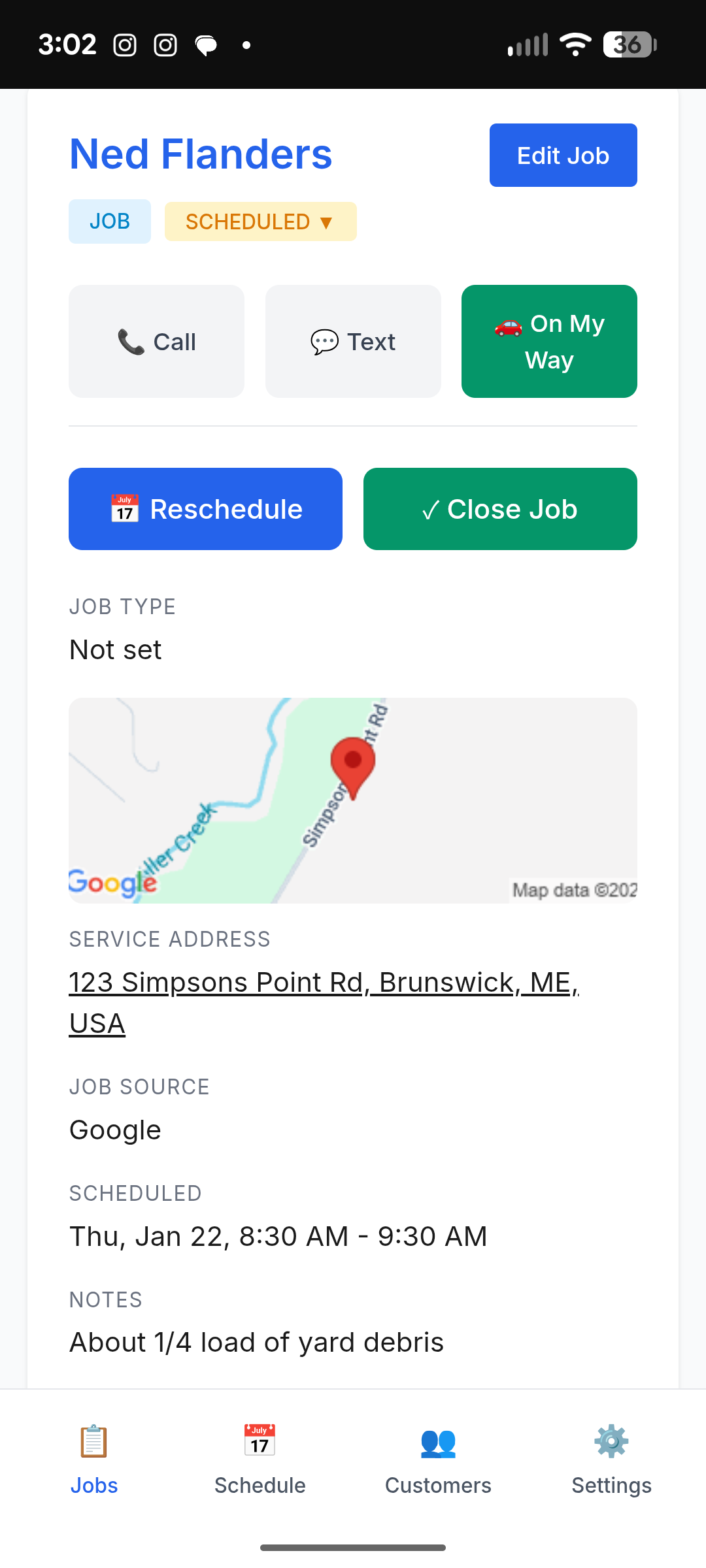 Jobkeepr job tracking on mobile